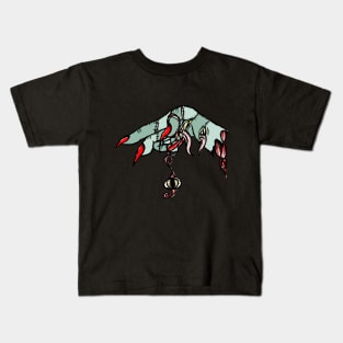 Multi Mouthed Zombie Hand Kids T-Shirt